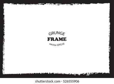 Vector grunge frame.Grungy background.