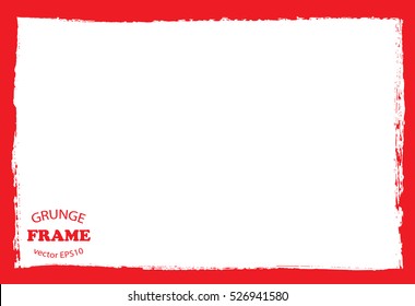 Vector grunge frame.Grungy background.