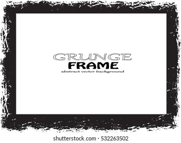Vector grunge frame.Grungy background.