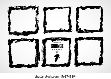 Vector grunge frames