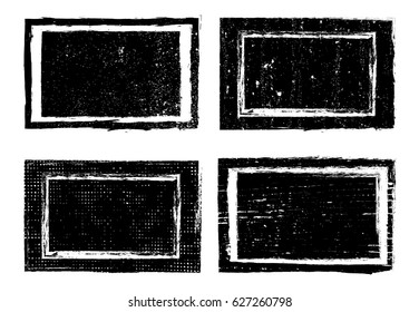 Vector grunge frames.Set of grunge backgrounds.