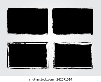 Vector grunge frames.Abstract design template