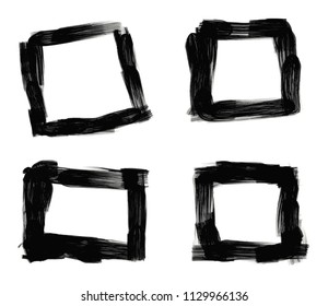 Vector grunge frames.Dirty frames for your design.