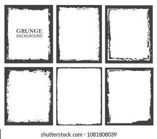Vector grunge frames.Grunge backgrounds for your design.