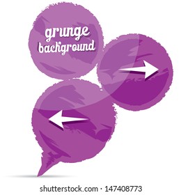 vector Grunge glossy violet banner. Abstract violet background . Hand drawn.