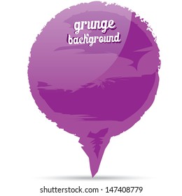 vector Grunge glossy violet banner. Abstract violet background . Hand drawn.