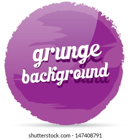 vector Grunge glossy violet banner. Abstract violet background . Hand drawn.
