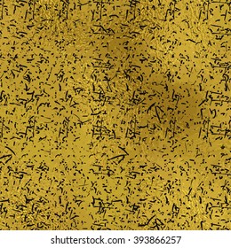 Vector  Grunge Gold Seamless Texture.