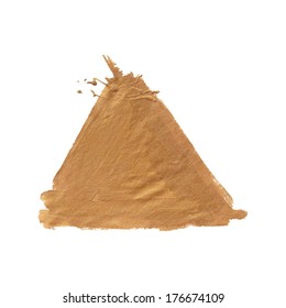Vector grunge golden triangle. background