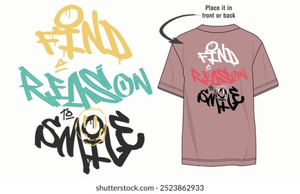 vector grunge Graphic design, t shirt graphics print vector illustration design, Graphic Tee Graffiti Slogan, Urban typography hipster street art for all design.fashion graphics, t shirt prints,  eps8