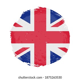 Vector grunge Great Britain flag.