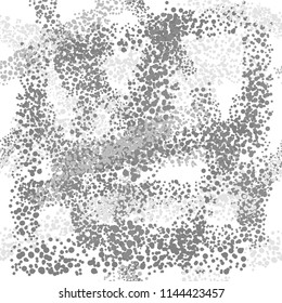Vector Grunge Grey Background. Dust Overlay Distress Grain. Seamless Blob Pattern