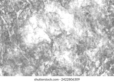 Resumen de textura de medio tono de grunge vectorial sobre fondo blanco.