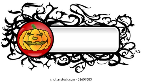 Vector Grunge Halloween Banner