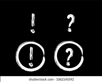Vector grunge hand drawn check marks and check boxes icons