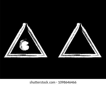 Vector grunge hand drawn check marks and check boxes icons