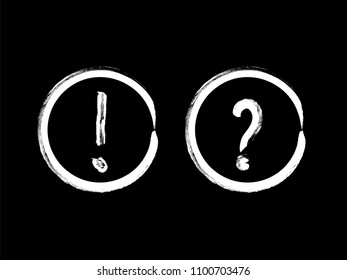 Vector grunge hand drawn check marks and check boxes icons