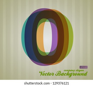 Vector Grunge Heart. Red Abstract Background.