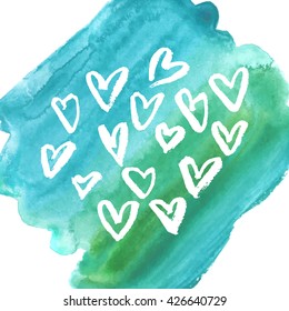 Vector grunge heart, Valentine day illustration design element