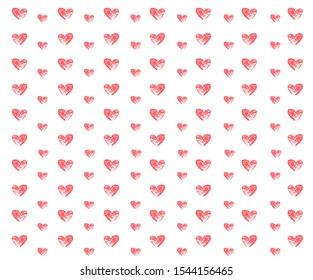 vector grunge hearts set, Valentine day, illustration vintage design element