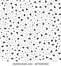 Vector Grunge Ink Background. Dust Overlay Distress Grain. Grune Seamless Blob Pattern