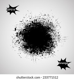 Vector Grunge Ink Splash Banner .