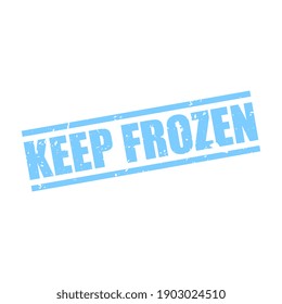 Keep frozen label image Royalty Free Stock SVG Vector