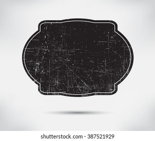 Vector grunge label.Grunge banner.Distressed frame.Vintage badge.