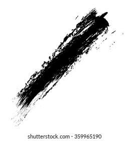 trazo de brocha de línea de grifo vectorial, pincel de pintura, elemento de diseño