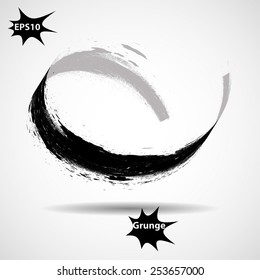 Vector Grunge Logo Design Template .