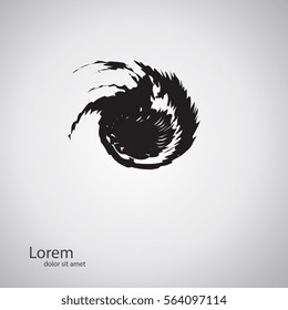 Vector Grunge Logo Design Template. As sign, symbol, web, label. Vector illustration.