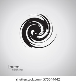 Vector Grunge Logo Design Template. As sign, symbol, web, label. Vector illustration.
