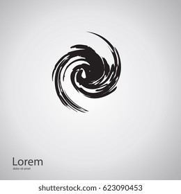 Vector Grunge Logo Design Template. As sign, symbol, web, label. Vector illustration.
