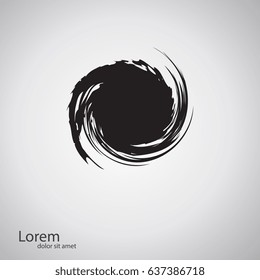 Vector Grunge Logo Design Template. As sign, symbol, web, label. Vector illustration.