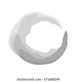 Vector Grunge Logo Design Template. Circle Shape Cycle Creative Symbols. Vector illustration on a white background