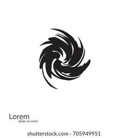 Vector Grunge Logo Design Template.As sign, symbol, web, label. Vector illustration.