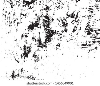 Vector grunge monochrome background. Black and white texture of chips, scratches, cracks. Surface scuffs.