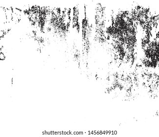Vector grunge monochrome background. Black and white texture of chips, scratches, cracks. Surface scuffs.
