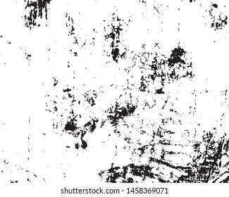 Vector grunge monochrome background. Black and white texture of chips, scratches, cracks. Surface scuffs.
