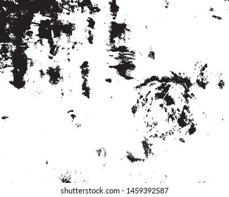 Vector grunge monochrome background. Black and white texture of chips, scratches, cracks. Surface scuffs.