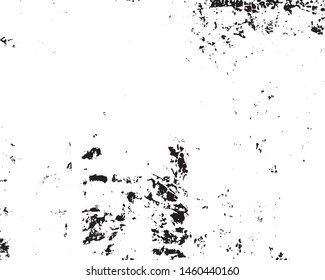 Vector grunge monochrome background. Black and white texture of chips, scratches, cracks. Surface scuffs.