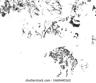 Vector grunge monochrome background. Black and white texture of chips, scratches, cracks. Surface scuffs.