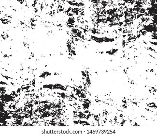 Vector grunge monochrome background. Black and white texture of chips, scratches, cracks. Surface scuffs.