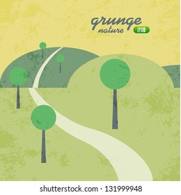 Vector grunge nature