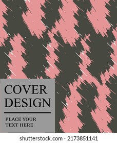 Vector grunge overlay. Hand drawn abstract brochure. Ink brush strokes mess. Design for flyer, poster, invitation, gift card, coupon, book cover. Banner overlay. Retro vintage background.