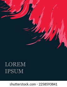 Vector grunge overlay. Hand drawn abstract template. Ink brush strokes mess. Design for flyer, poster, invitation, gift card, coupon, book cover. Banner overlay. Retro vintage background collection