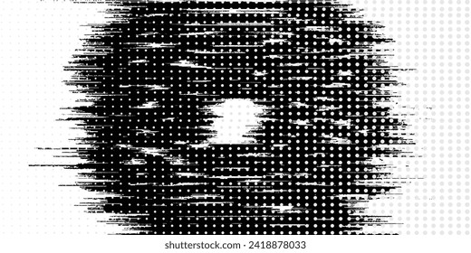Superposición de grunge vectorial. Conjunto de marcos abstractos dibujados a mano. El pincel de tinta estropea el lío. Diseño de afiches,