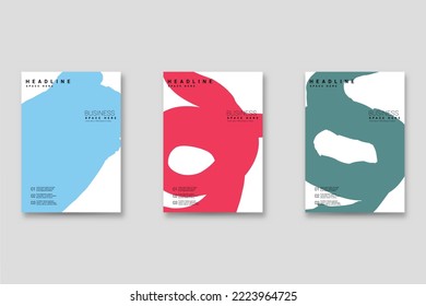 Superposición de grunge vectorial. Conjunto de marcos abstractos dibujados a mano. El pincel de tinta estropea el lío. Diseño para folletos, carteles, invitaciones, tarjetas de regalo, cupones y portadas de libros. Superposición de carteles. Antecedentes retro 