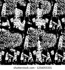 Vector grunge overlay texture. Black and white background