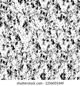 Vector grunge overlay texture. Black and white background